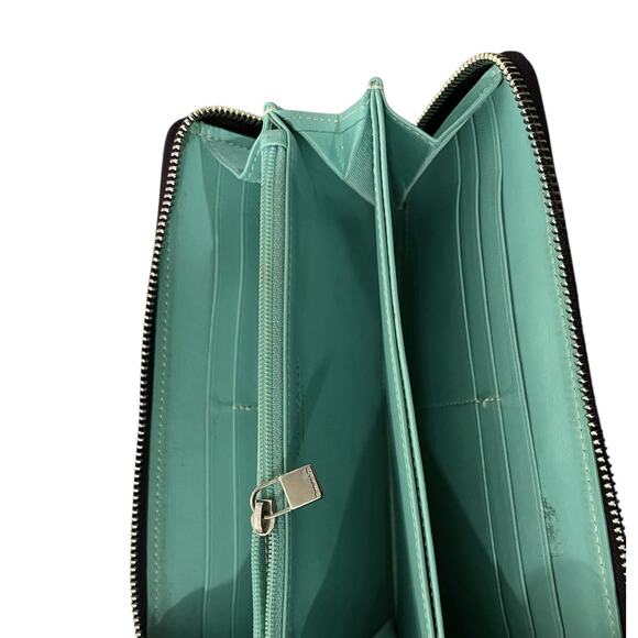 Tiffany&Co Wallet Leather Deep Purple Long Zipper Women’s Designer - Picture 5 of 8